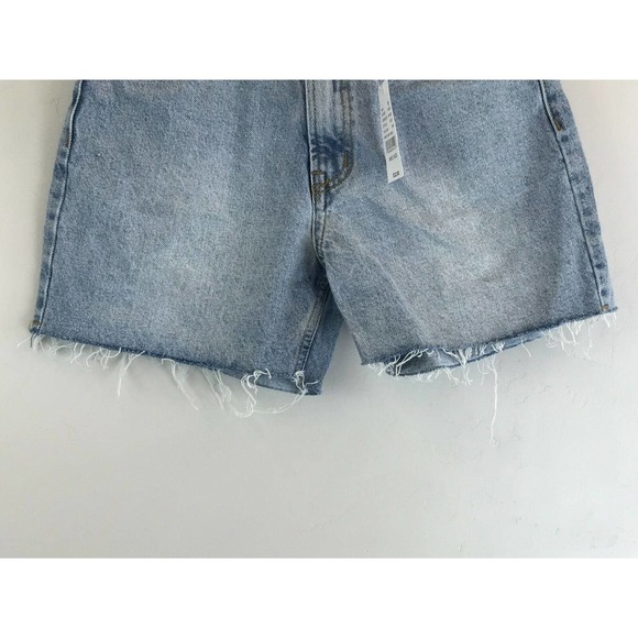 PacSun RR082C Glass Blue High Waisted Denim Festive Short- Women's Size M - Blue - Picture 4 of 7